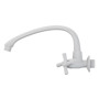 Imagen de CANILLA COCINA BLANCA PLASTICA BAJA P/PARED 1/2-3/4" CROSS